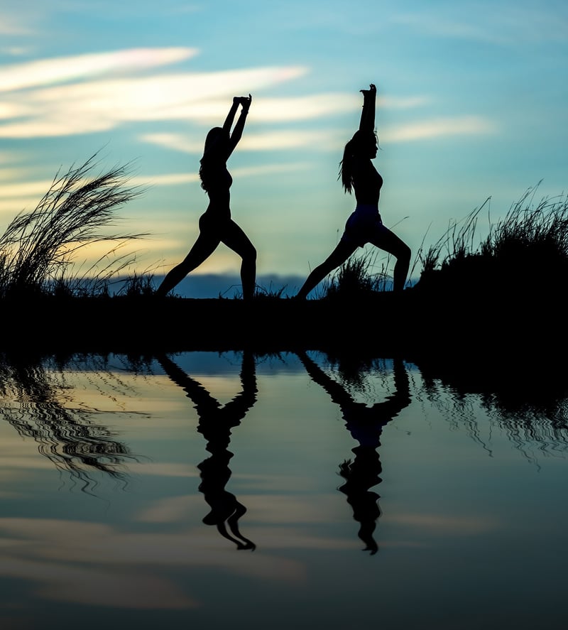 Yoga Pose at Sunrise